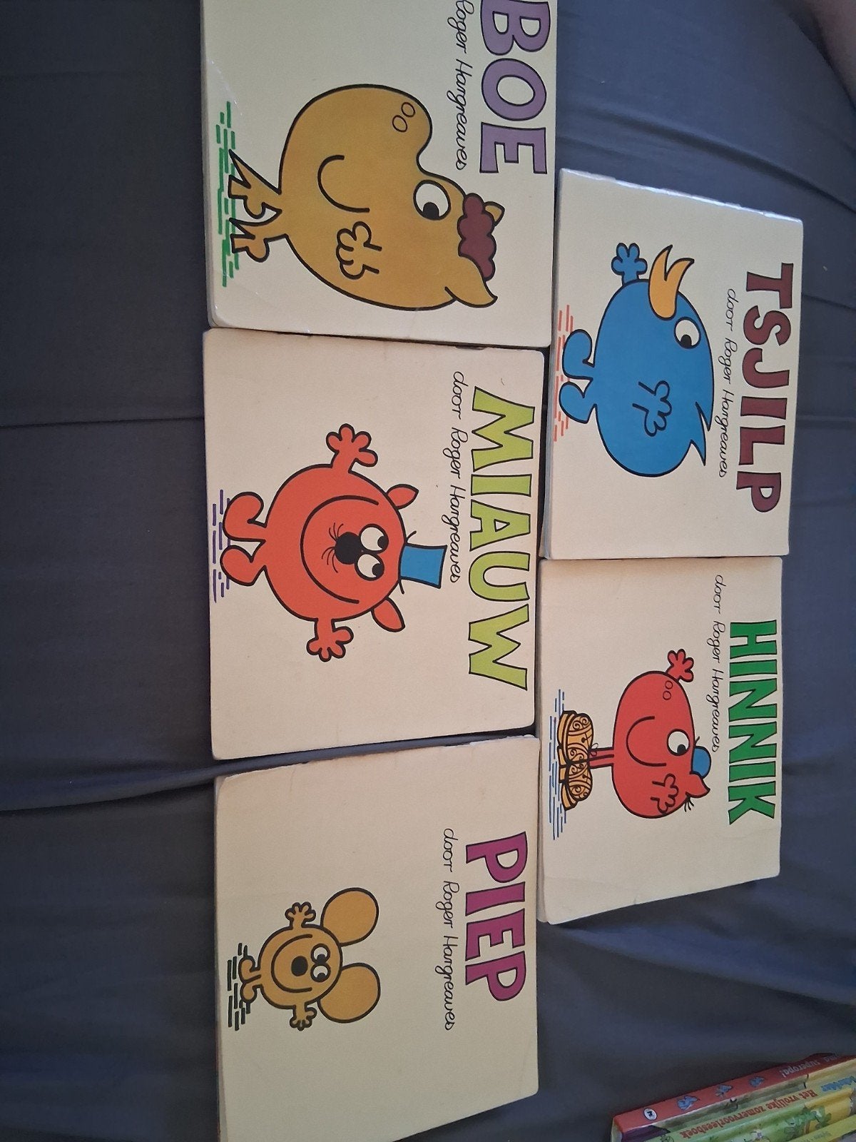 Roger Hargreaves boeken: Boe, Miauw, Piep, Tsjilp,, Ophalen of Verzenden, Zo goed als nieuw, Roger Hargreaves
