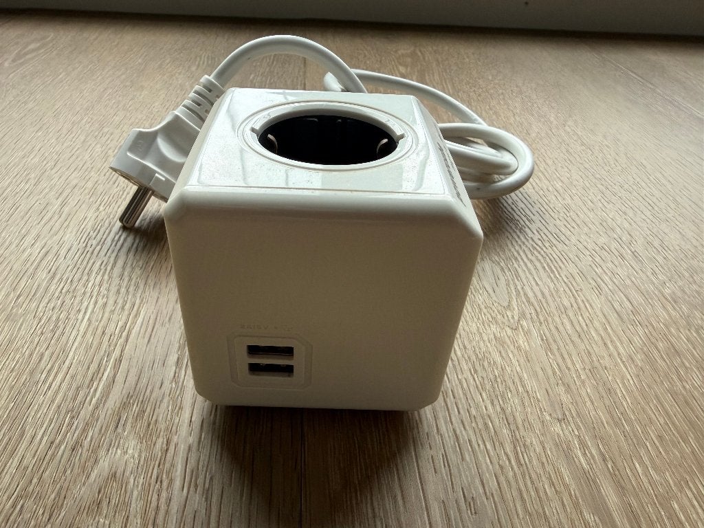 🔺Allocacoc PowerCube Original 3x Stopcontact 2x USB, Ophalen of Verzenden, Nieuw, Overige merken, Kabel of Snoer