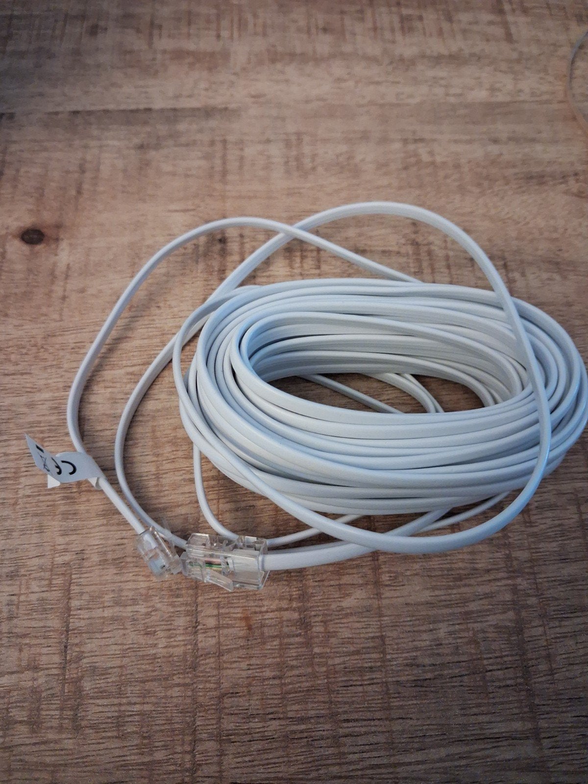 Witte telefoonkabel / DSL kabel (DSL/MODEM)  RJ11-RJ45 Nieuw, Ophalen of Verzenden, Nieuw, 10 meter of meer, Overige kabels