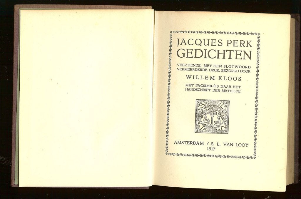 Jacques Perk - Gedichten 1917 - Inleiding Willem Kloos., Ophalen of Verzenden