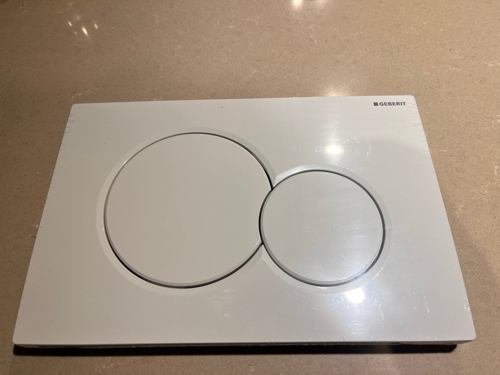 Geberit Sigma01 Bedieningsplaat Wit - Nieuw in doos, Doe-het-zelf en Verbouw, Ophalen of Verzenden, Nieuw, Toilet