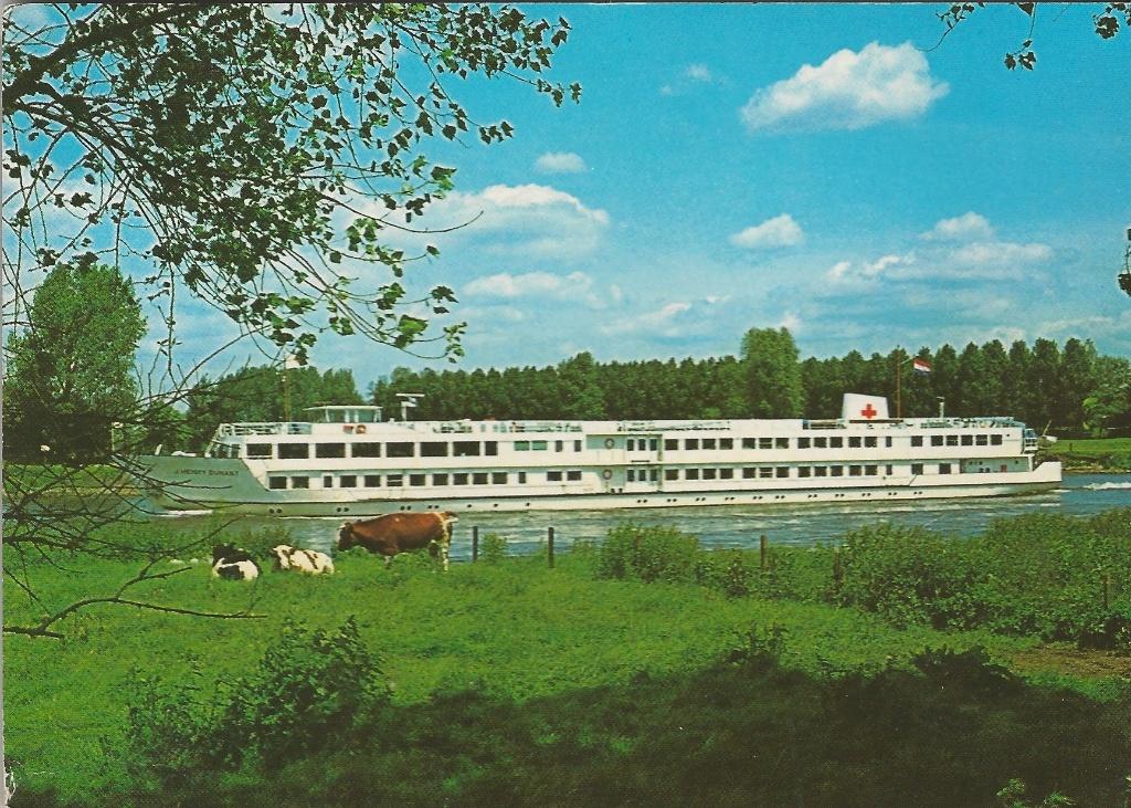 AK Henry Dunant hospitaalschip Rode Kruis, Ophalen of Verzenden, 1960 tot 1980, Gelopen, Overijssel