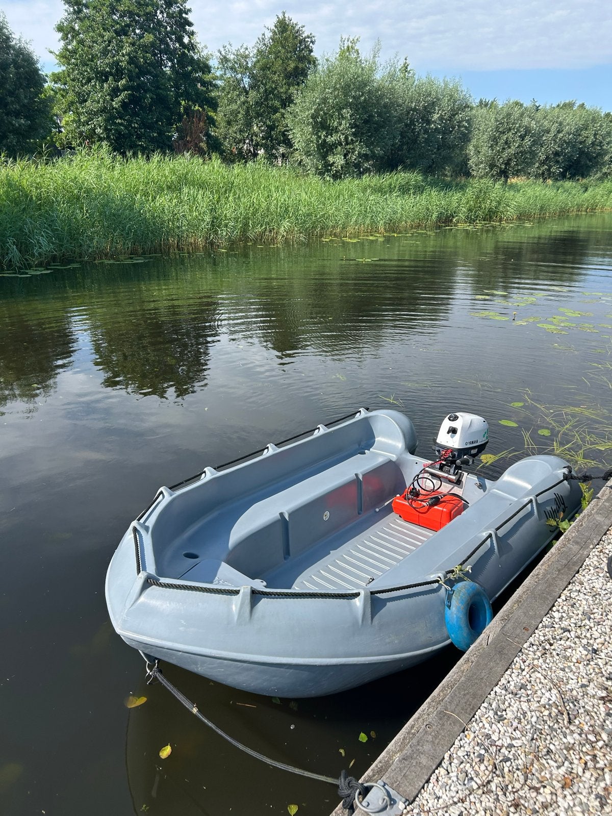 Whaly 310 + nette 4pk buitenboordmotor + 2 veiligheidssloten, Watersport en Boten, Overige merken, Gebruikt, Buitenboordmotor