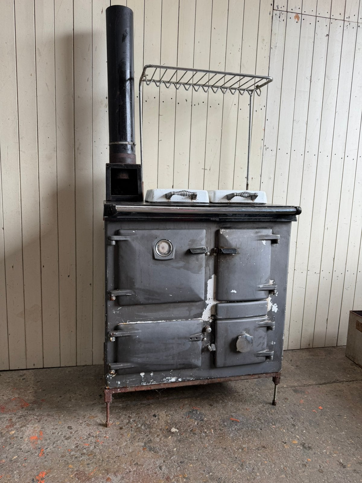 Aga / rayburn houtgestookt met cv functie zo mee 550, Witgoed en Apparatuur, Fornuizen, Ophalen, Gebruikt, 60 cm of meer, Warmhoudplaat