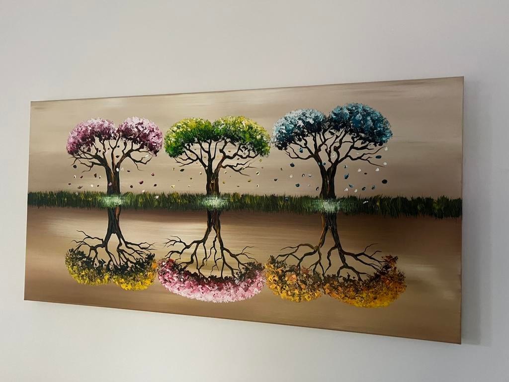Schilderij Gena Genadyj change of season, Ophalen of Verzenden