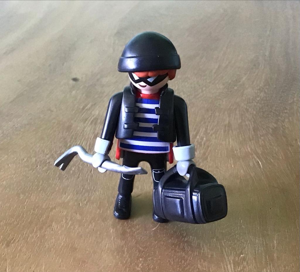Playmobil 5596; boef met koevoet en tas, Ophalen of Verzenden, Gebruikt, Los playmobil
