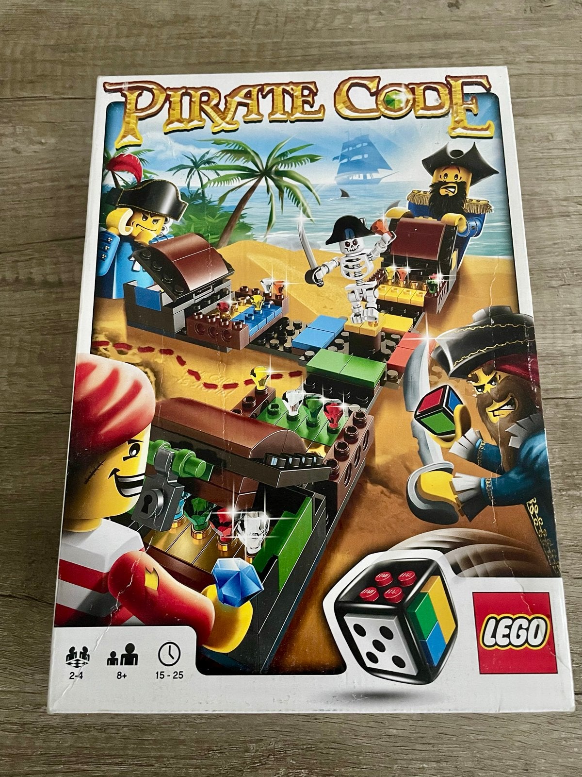 Lego Pirate Code 3840 Bordspel - Compleet met doos, Gebruikt, Overige thema's, Lego, Ophalen of Verzenden