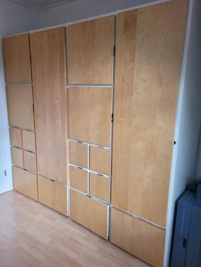 5 x IKEA RAKKE (VISTHUS ODDA) Kledingkasten, Huis en Inrichting, Kasten | Kledingkasten, Met deur(en), 100 tot 150 cm, IKEA RAKKE