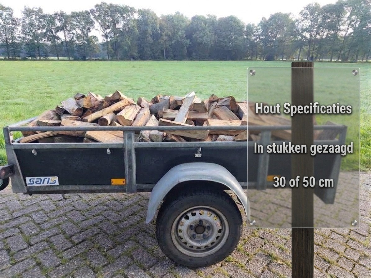 Gedroogd Brandhout - 1 kuub - 30 cm - Ophalen Ratum, Minder dan 3 m³, Ophalen, Overige houtsoorten, Blokken
