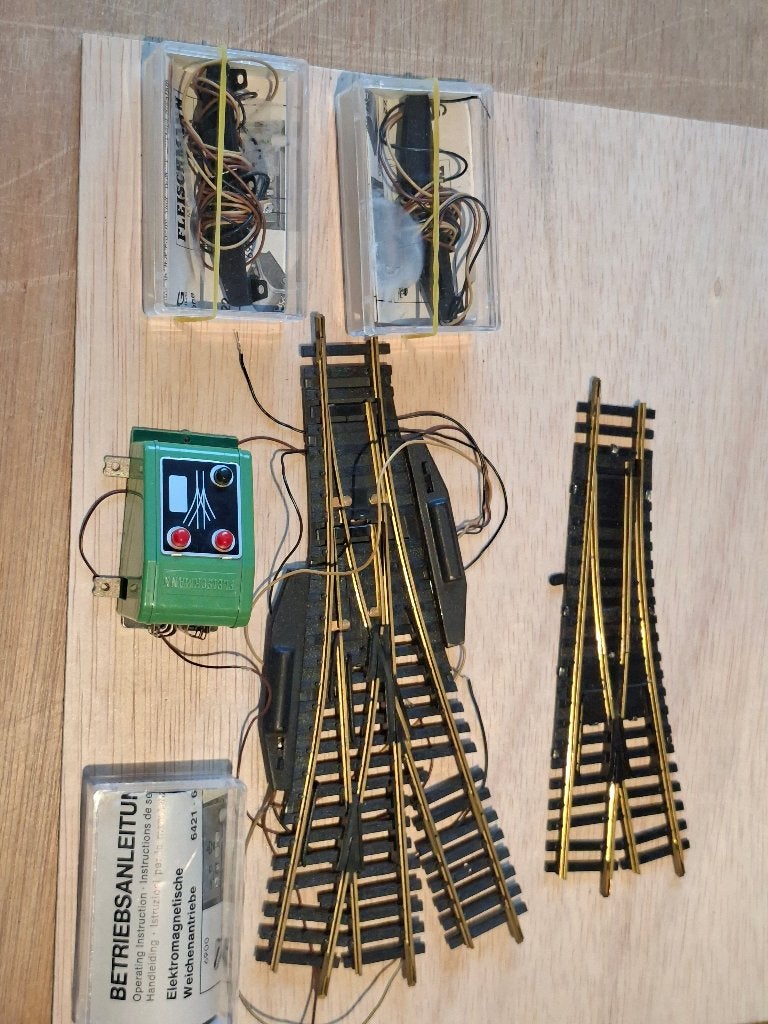 fleischmann wissels, Hobby en Vrije tijd, Modeltreinen | H0, Gelijkstroom, Fleischmann, Rails, Ophalen of Verzenden