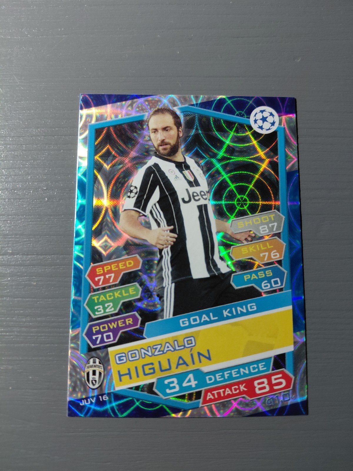 gonzalo higuain (juventus) goal king topps 2016/17, Ophalen of Verzenden, Nieuw