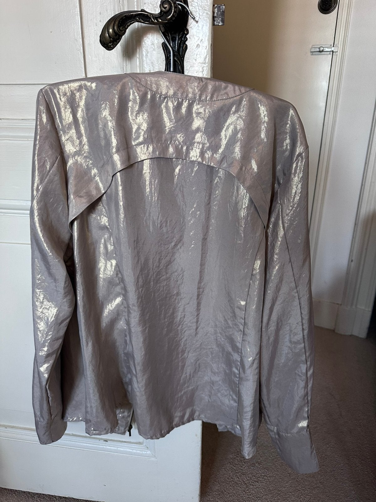 Goudkleurig jackje, la Ligna, Ophalen of Verzenden, Zo goed als nieuw, Maat 42/44 (L), Overige kleuren