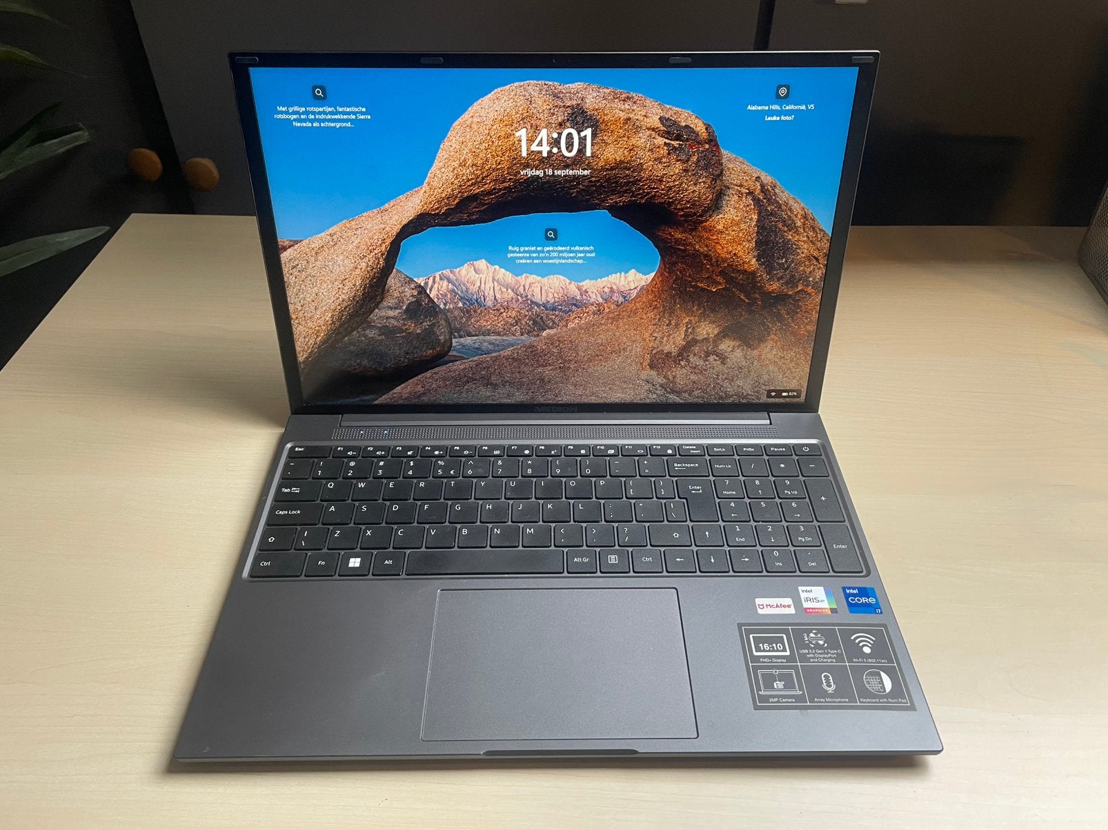 TE KOOP : Medion Laptop - Intel Core i7, 16GB RAM, 512GB SSD, Ophalen, Met videokaart, 2 tot 3 Ghz, Zo goed als nieuw