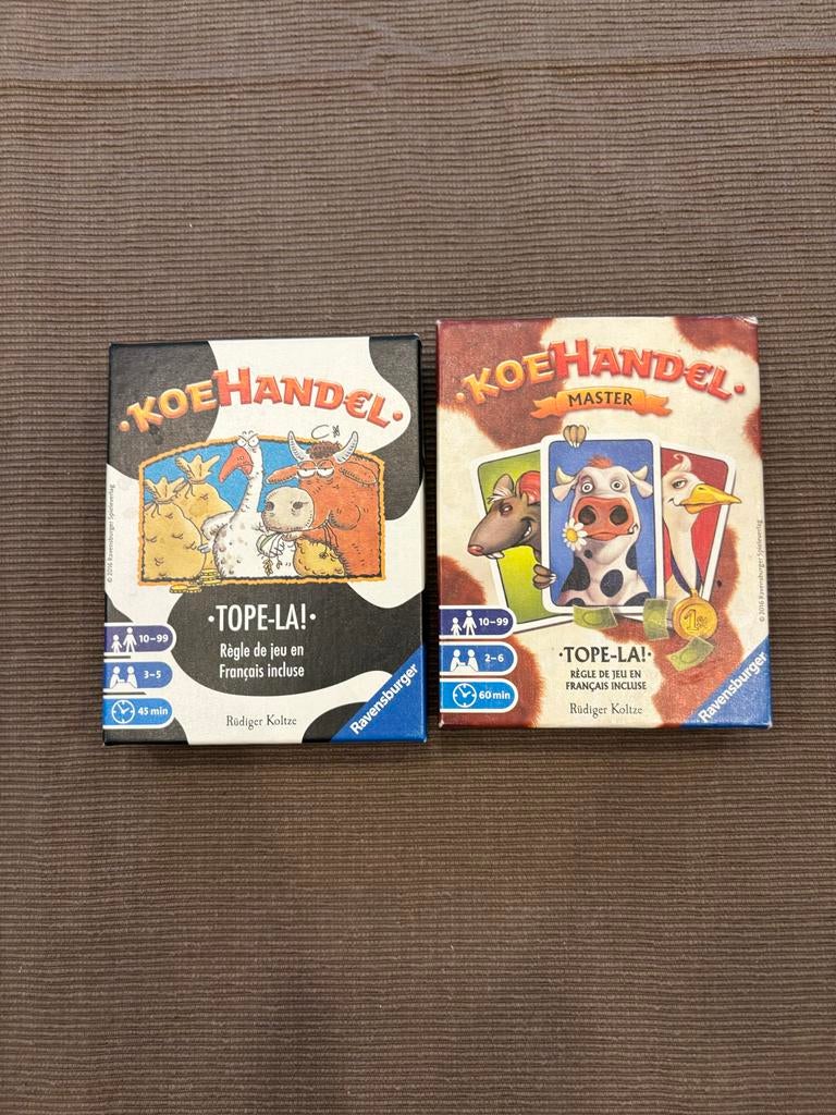 Koehandel & Koehandel Master ravensburger kaartspel set!, Vijf spelers of meer, Ophalen of Verzenden, Zo goed als nieuw