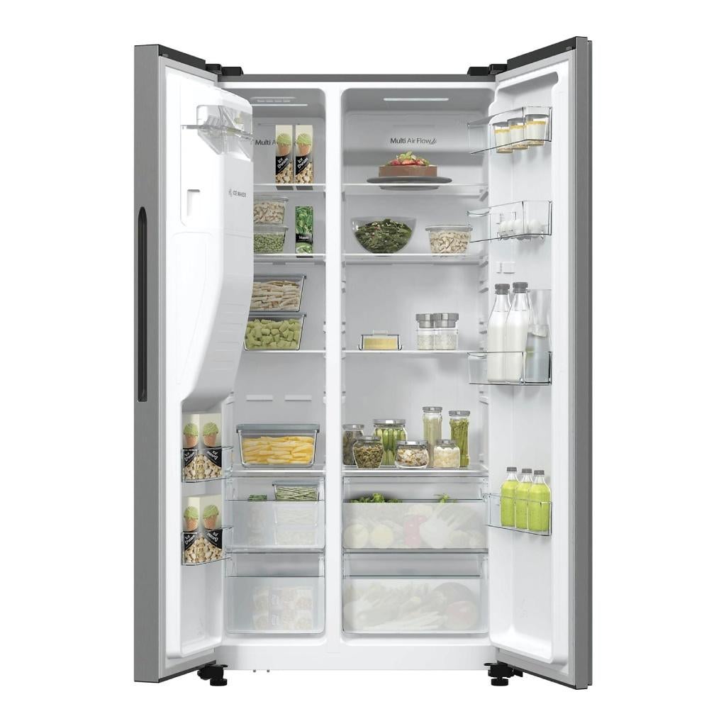 Hisense RS5P535NPCE Amerikaanse Koelkast | 40% Korting, Ophalen, 200 liter of meer, 60 cm of meer, Met aparte vriezer