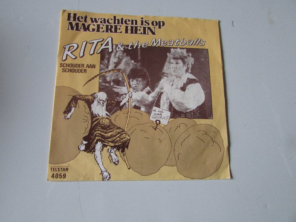 RITA 1 THE MEATBALLS; Het wachten is op magere Hein, single, Gebruikt, Originele persing, 7 inch, Ophalen of Verzenden