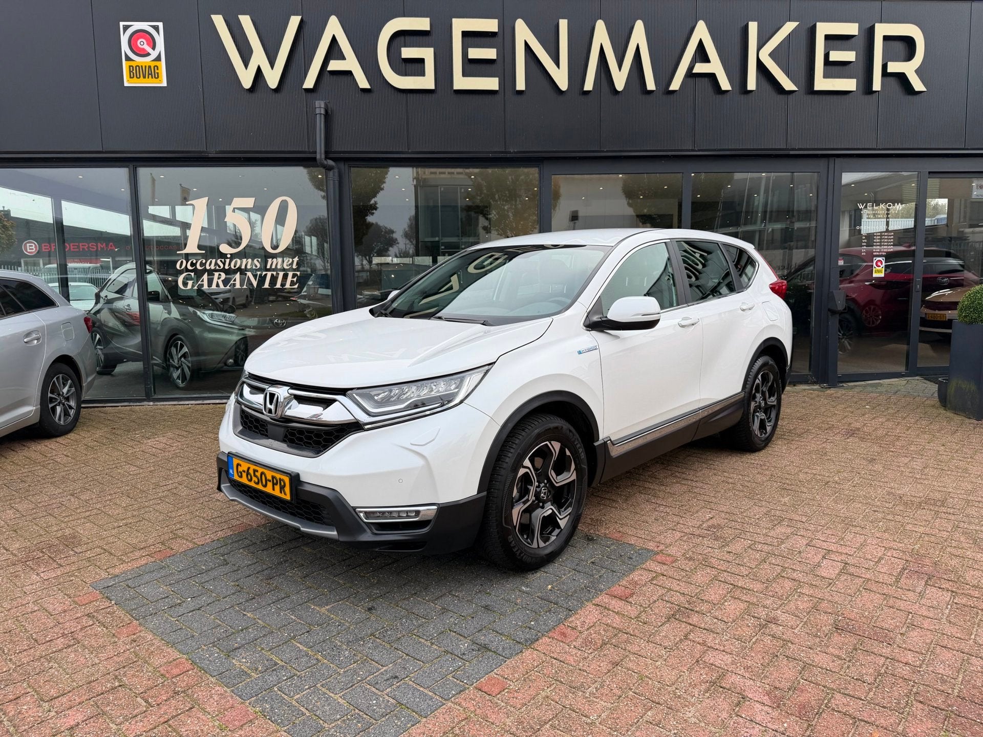 Honda CR-V 2.0 Hybrid AWD Lifestyle NAV|CAM|ACC|Trekhaak, Auto's, Automaat, Stof, Wit, Origineel Nederlands