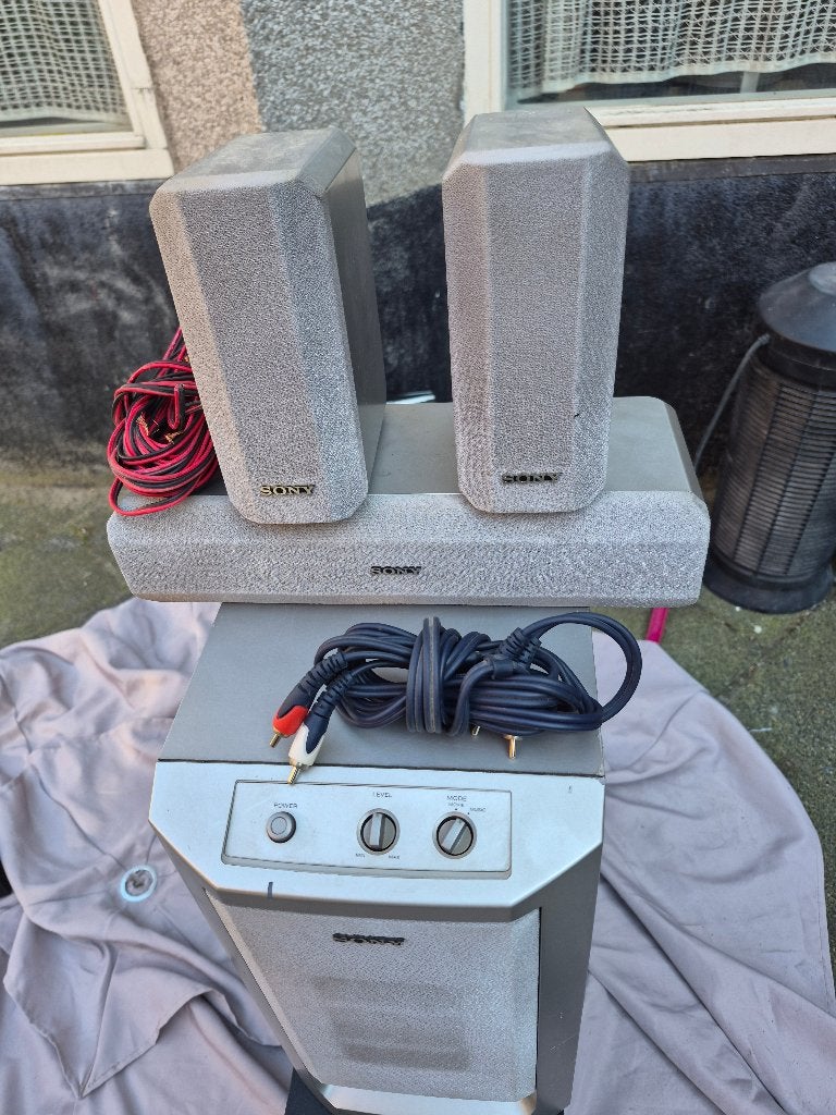 SONY Subwoofer SA-WMS 225 4D SURROUND STEREO STEM, Audio, Tv en Foto, Luidsprekers, Ophalen, Stofbestendig, Subwoofer, Zo goed als nieuw