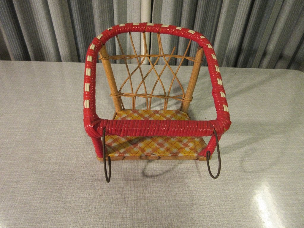 Vintage poppen fietszitje, Ophalen of Verzenden, Gebruikt, Babypop