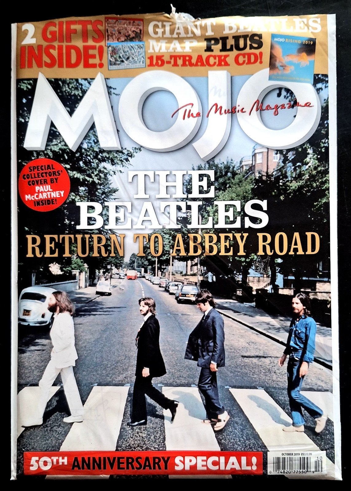 MOJO-MAGAZINE+CD   THE BEATLES -Abbey Road (oktober 2019), Ophalen of Verzenden, Gelezen, Overige merken