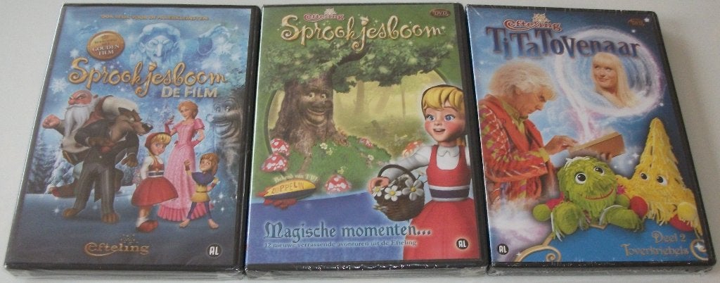 Dvd *** EFTELING *** 3 stuks *NIEUW*, Avontuur, Alle leeftijden, Tv-serie, Nieuw in verpakking