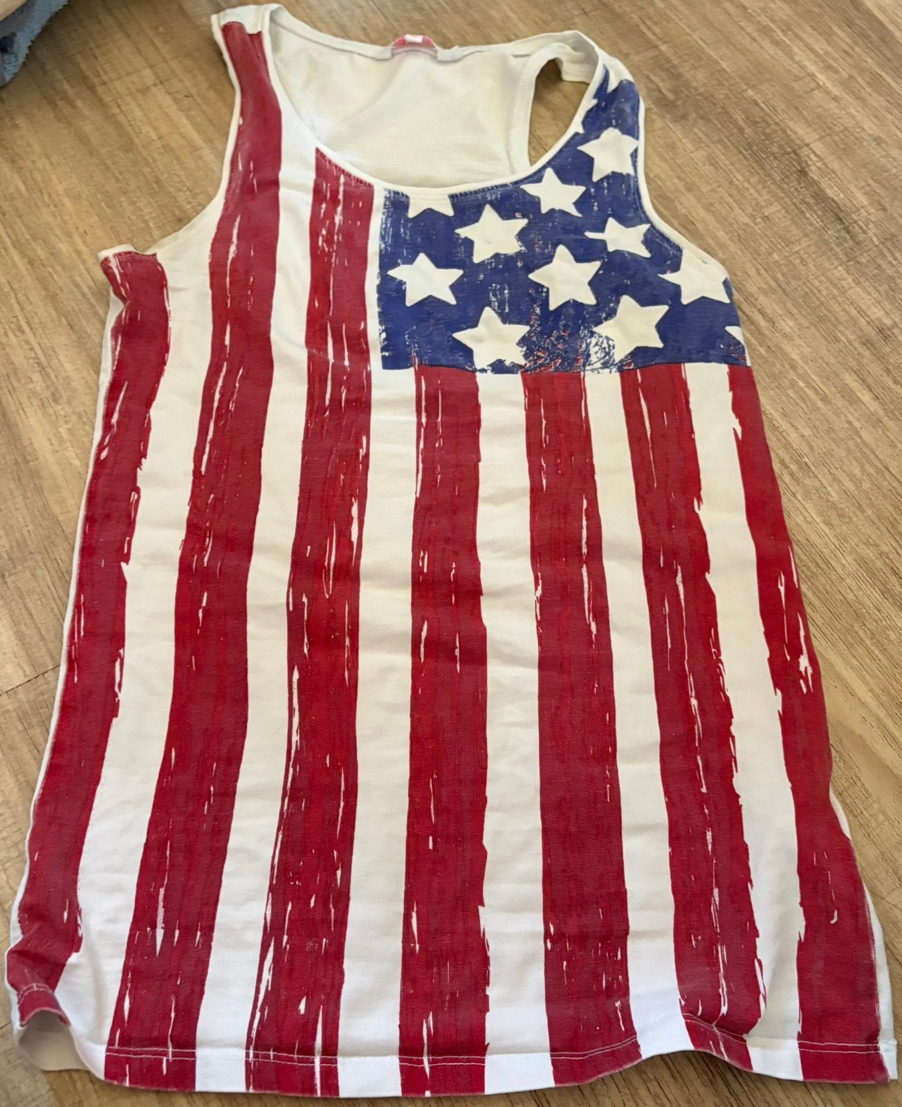 Hemd met amerikaanse vlag, Ophalen of Verzenden, Zo goed als nieuw, Maat 34 (XS) of kleiner, Zonder mouw