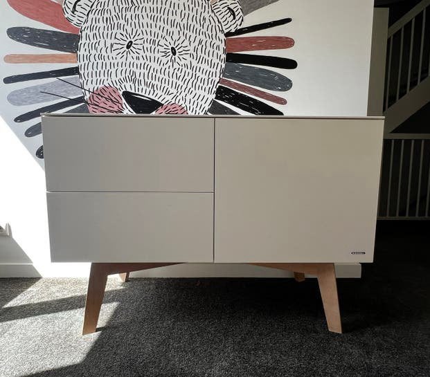 Kidsmill Sixties Commode mat wit, Ophalen, 50 tot 70 cm, 100 cm of meer, Zo goed als nieuw