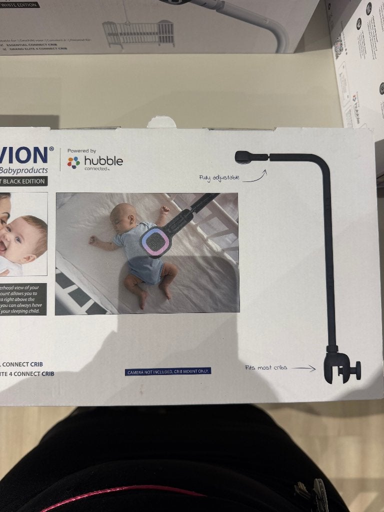 Luvion crib mount - zwart, Kinderen en Baby's, Babyfoons, Ophalen of Verzenden, Nieuw, 100 tot 250 meter