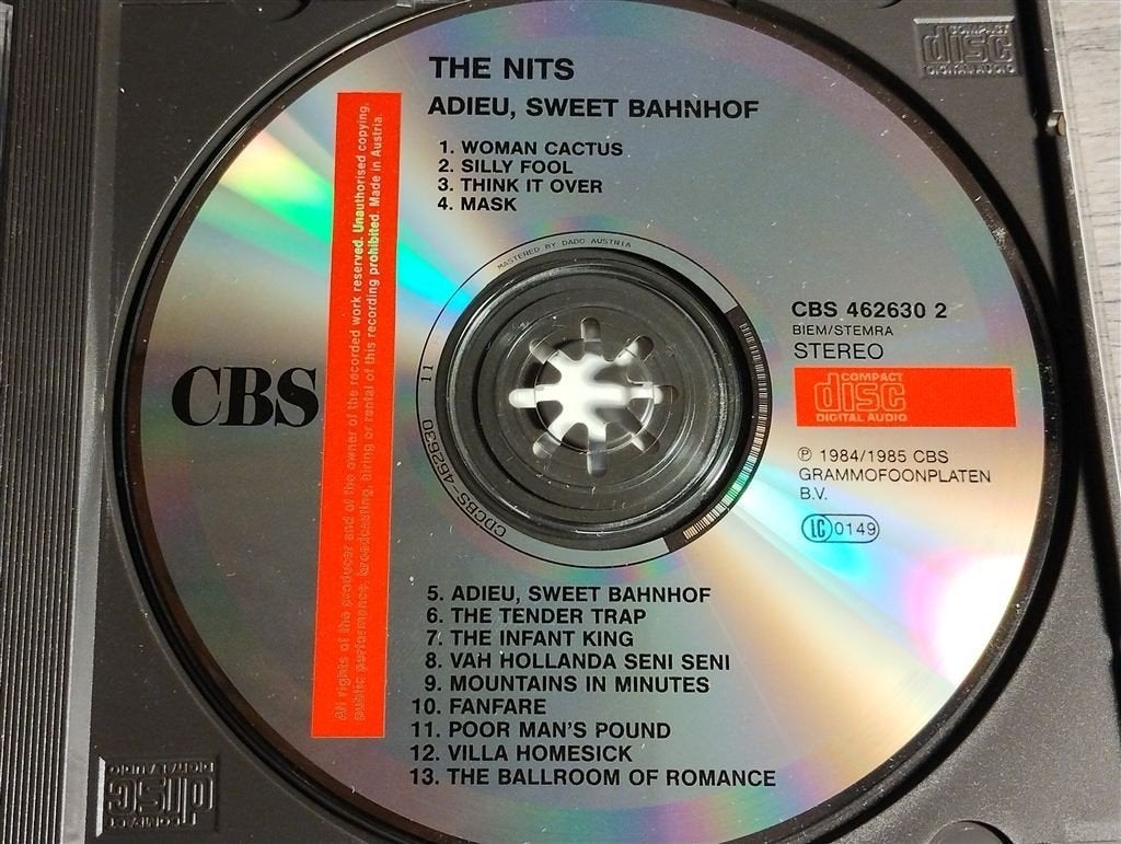 The Nits - Adieu Sweet Bahnhof, Ophalen of Verzenden, Zo goed als nieuw