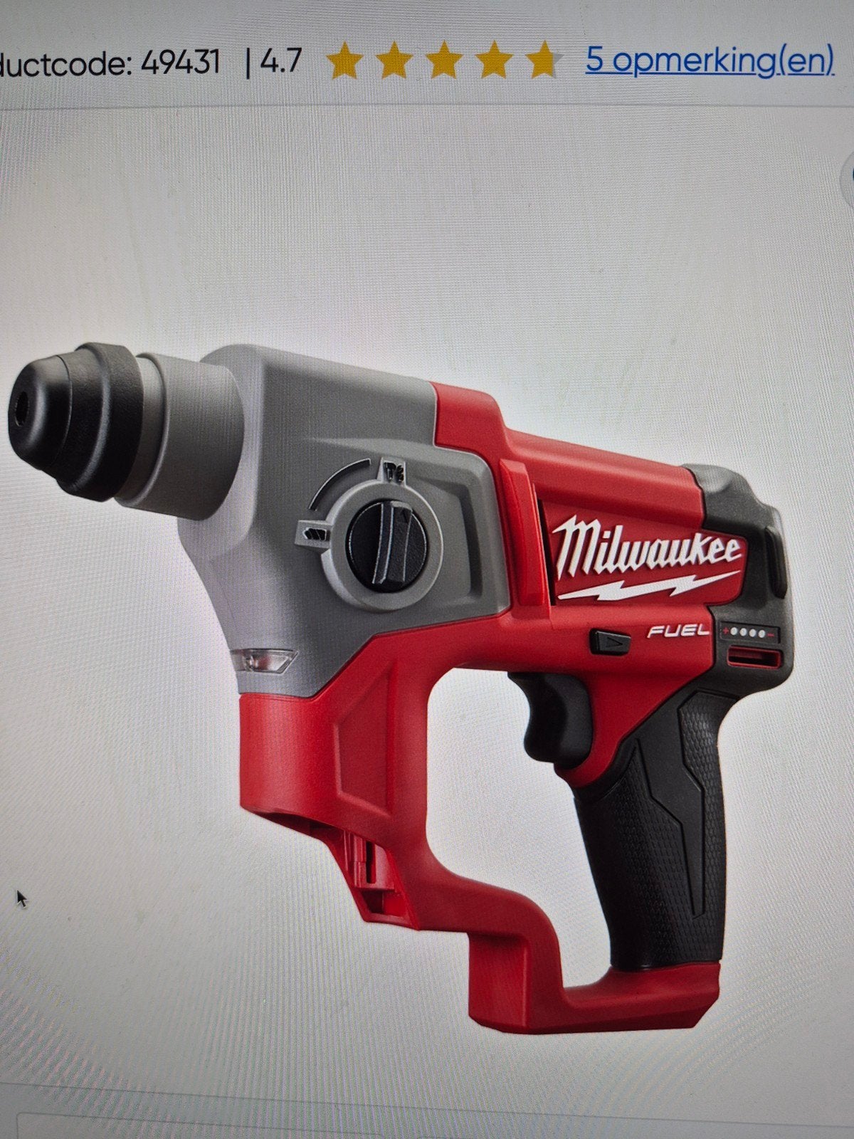 Milwaukee  m12 ch boorhamer. nieuw, Doe-het-zelf en Verbouw, Gereedschap | Boormachines, Ophalen of Verzenden, Nieuw, Boor- en/of Breekhamer