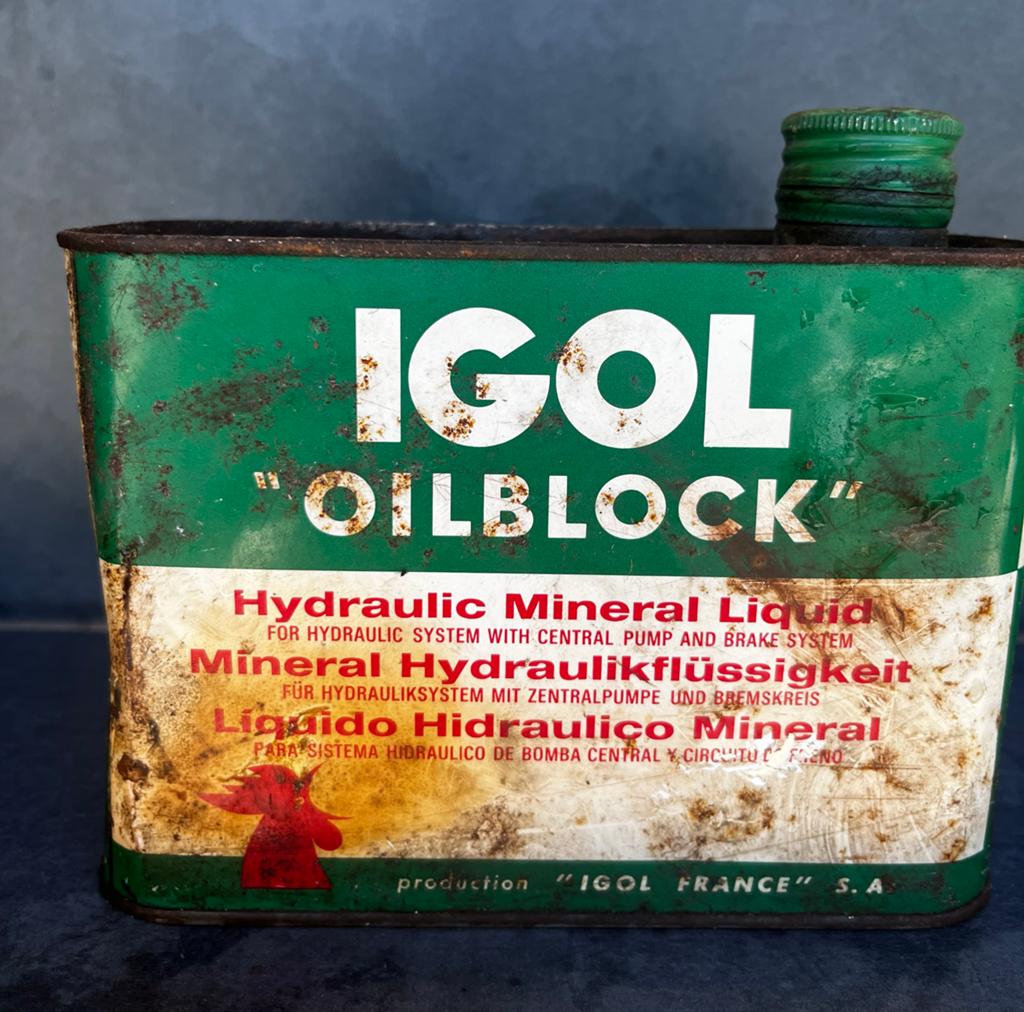 Vintage IGOL Olieblik - 1 Liter - Decoratief, Verzamelen, Blikken, Ophalen of Verzenden, Gebruikt, Overige, Overige merken