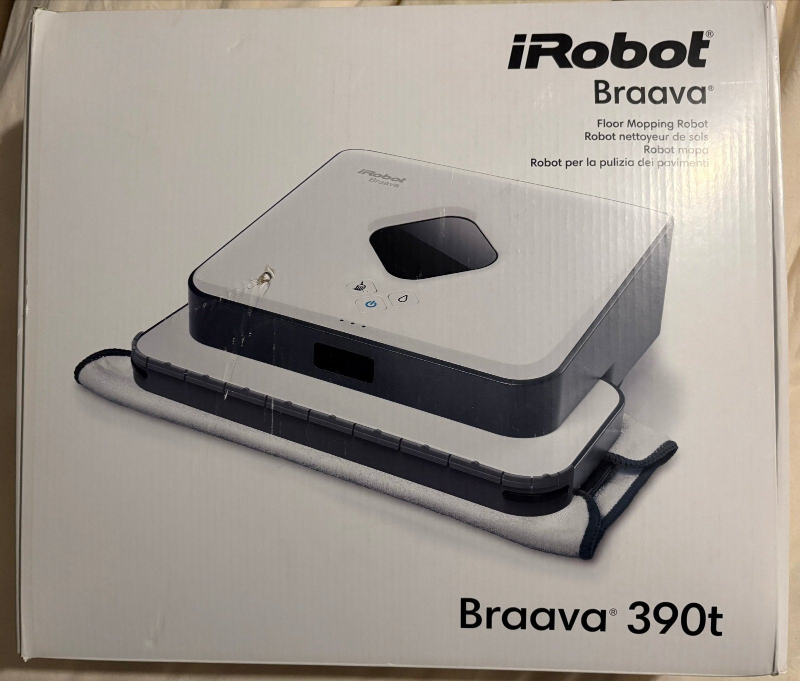 iRobot Braava 390t - batterij moet vervangen worden, IRobot, Dweilfunctie, Ophalen of Verzenden, Robotstofzuiger