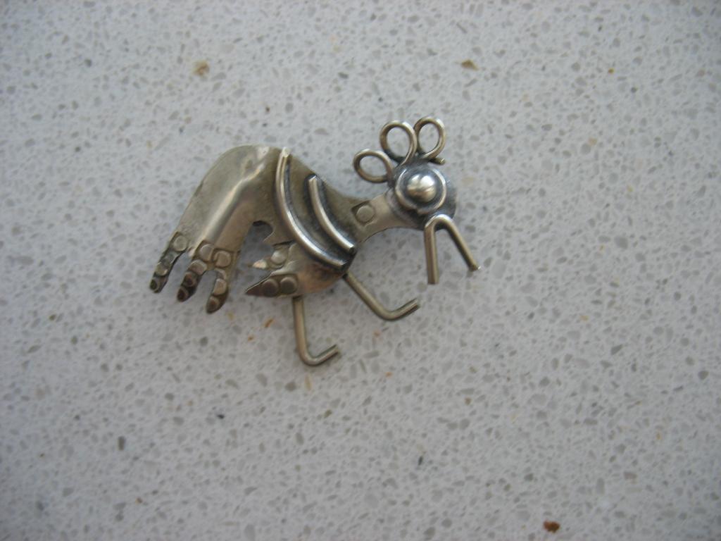 Broche Abstract Modernistisch Stijl Fantasievogel Vintage, Ophalen of Verzenden, Overige materialen, Broche