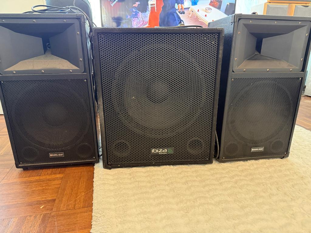 Complete PA set Ibiza Sound subwoofer met Moonlight speakers, Audio, Tv en Foto, Luidsprekers, Gebruikt, Complete surroundset
