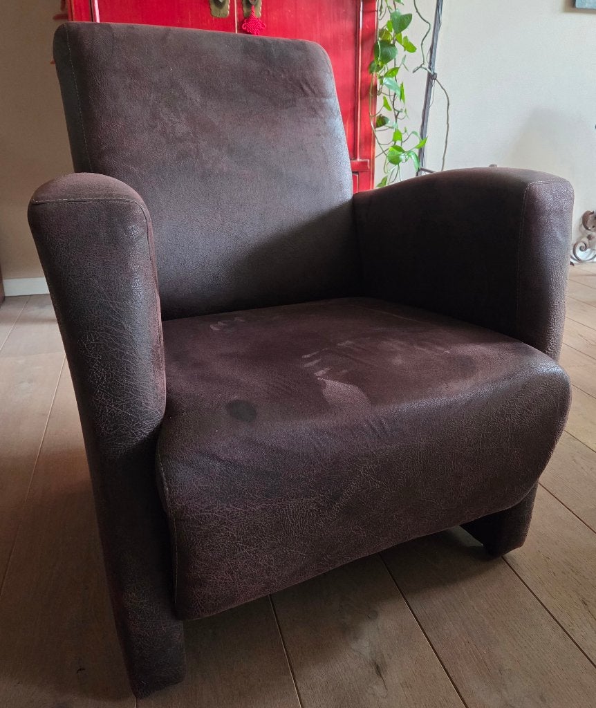 fauteuil stof, Huis en Inrichting, Ophalen, Gebruikt, 75 tot 100 cm, Stof
