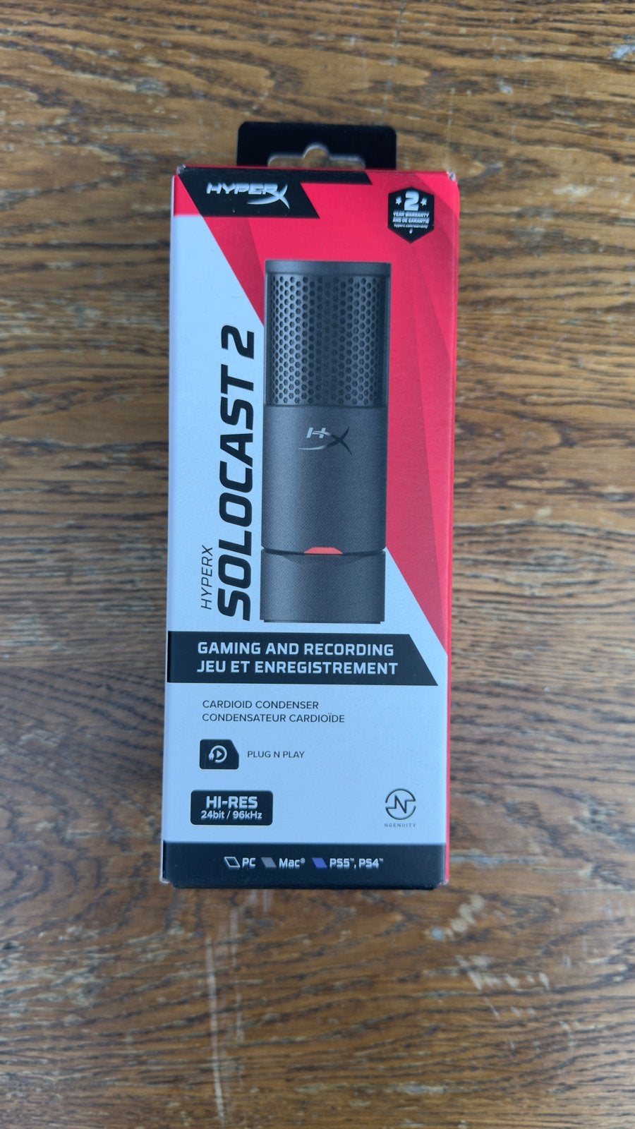 Zo goed als nieuwe HyperX SoloCast 2 USB Microfoon (Doos), Ophalen of Verzenden
