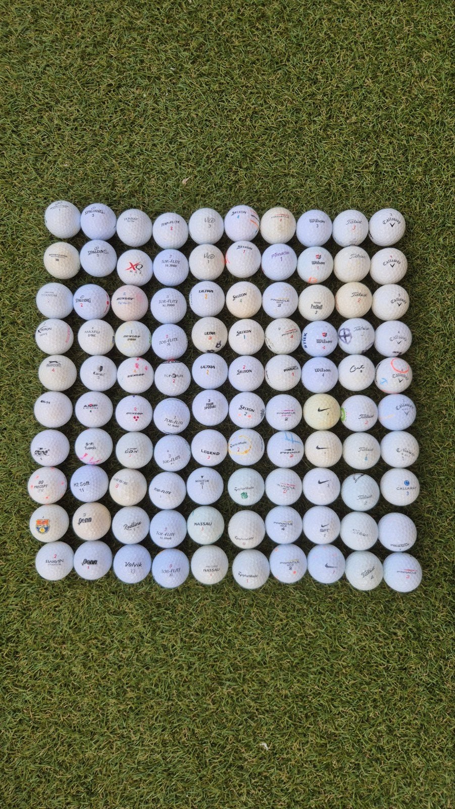 Te koop 100 schone nette witte golfballen., Sport en Fitness, Ophalen of Verzenden, Gebruikt, Bal(len), Overige merken
