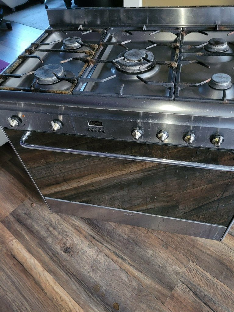 Fornuis  SMEG, Ophalen, Gebruikt, 60 cm of meer, Gas