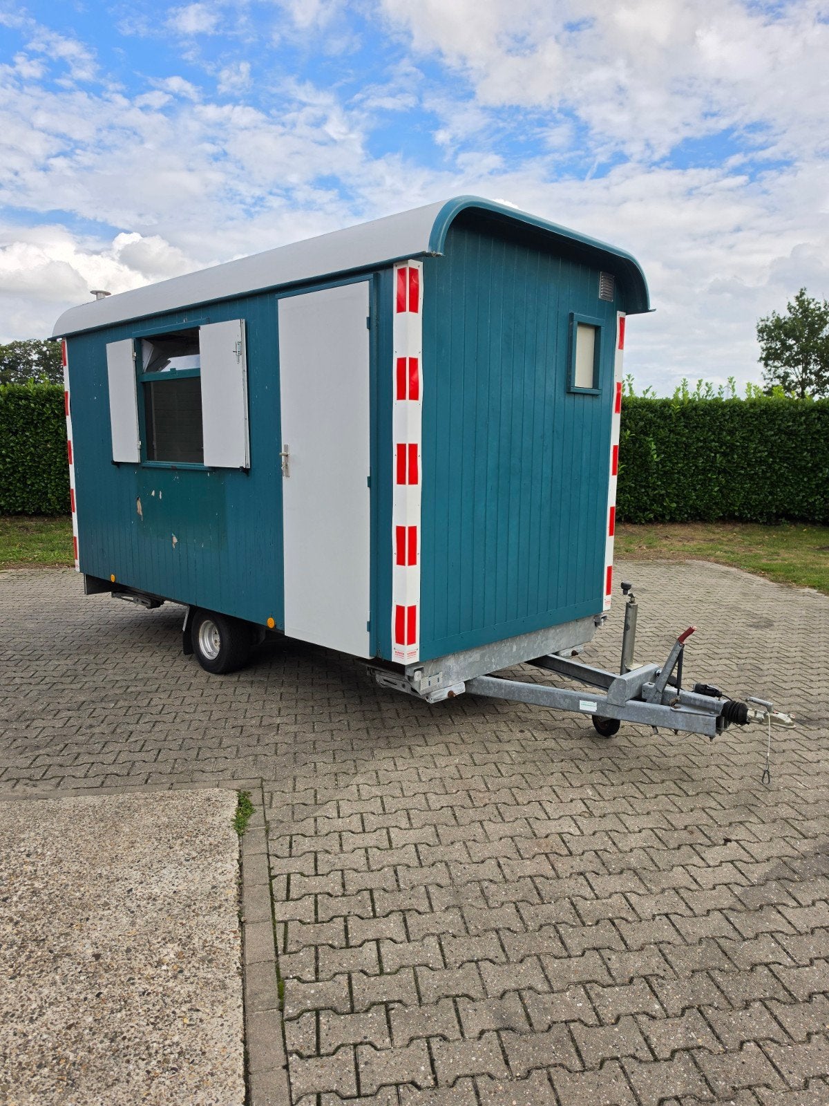 Schaftwagen Hout SNELVERKEER Schaftkeet Bouwkeet Pipowagen, Ophalen of Verzenden, Zo goed als nieuw