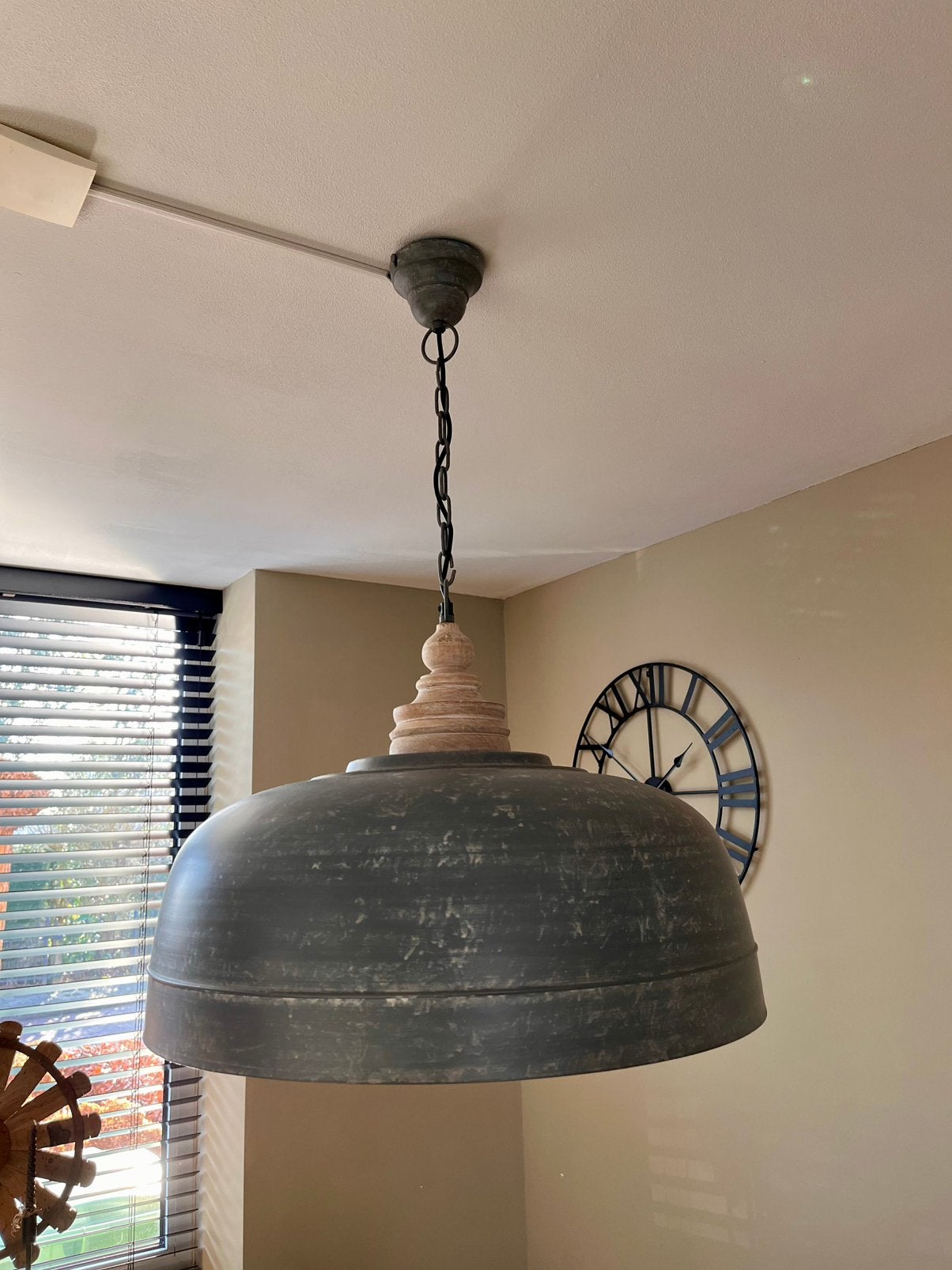Hanglamp plafondlamp industrieel landelijk, Ophalen, Zo goed als nieuw