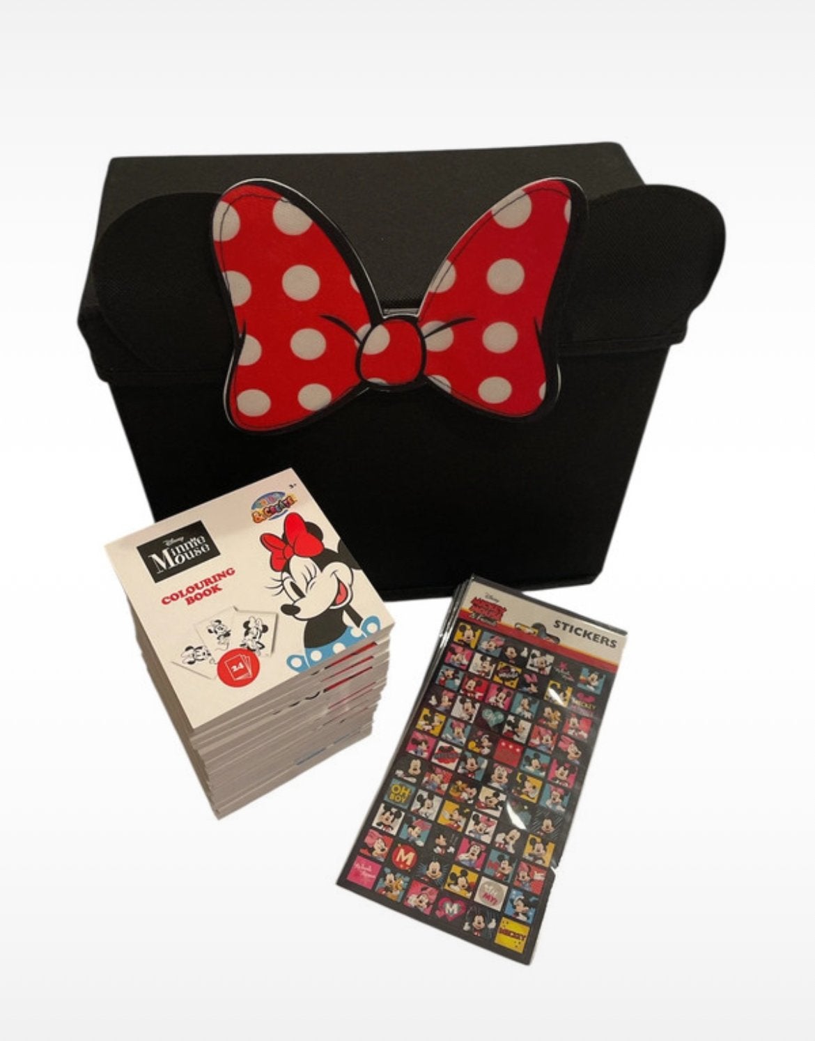 Minnie Mouse Traktatie Box met Kleurboek en Stickers, Ophalen of Verzenden, Nieuw, Meisje