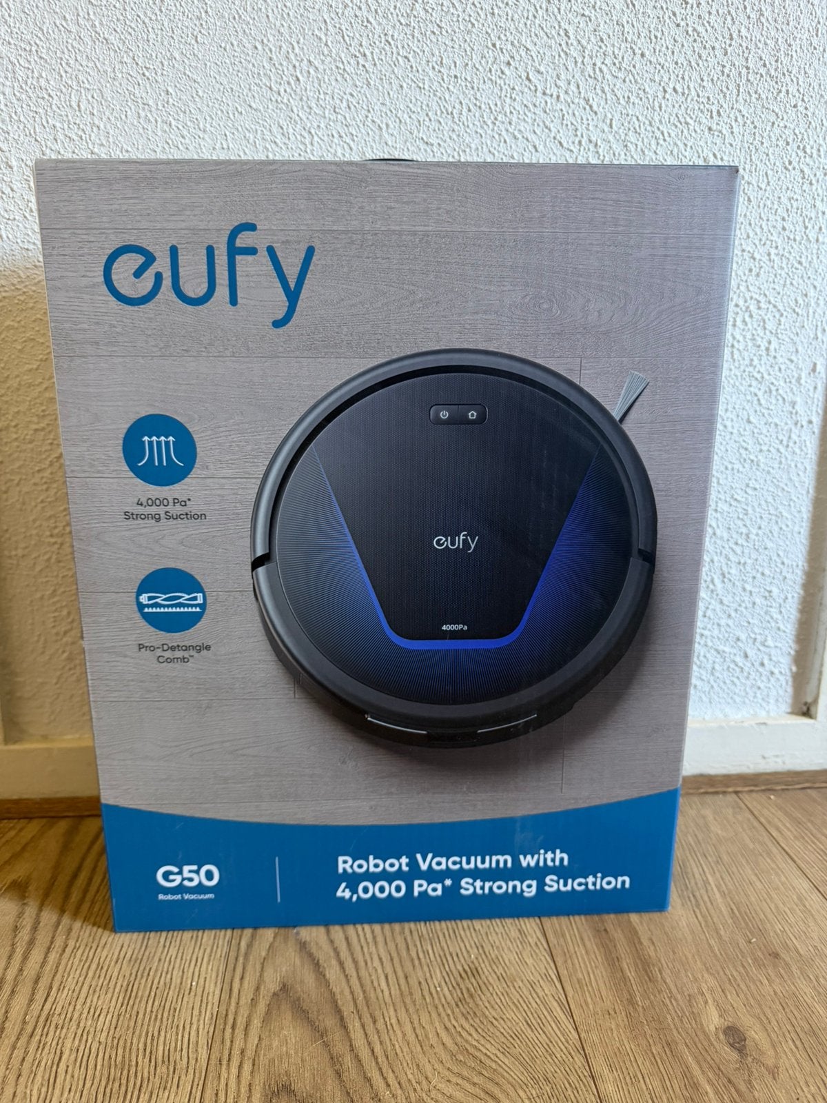 Eufy G50 robotstofzuiger, Witgoed en Apparatuur, Ophalen, Inclusief accessoires, Zo goed als nieuw, Robotstofzuiger