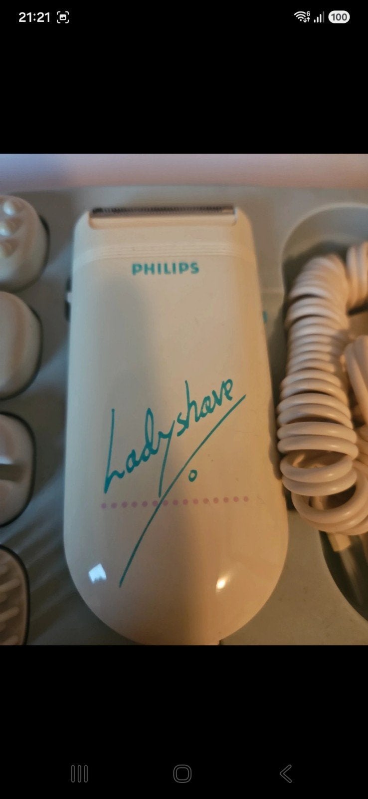 Vintage Philips Lady Shave - Complete Set, Ophalen of Verzenden, Zo goed als nieuw, Overige typen