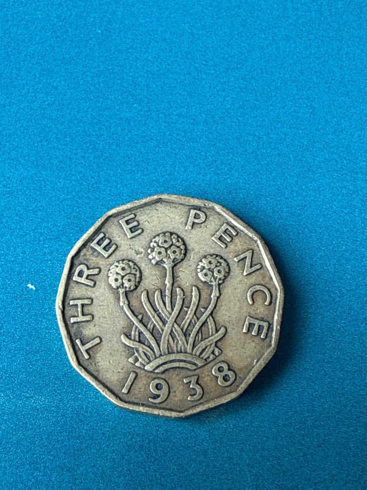 Zeldzame Britse Threepence Munt 1938 - Koning George VI, Ophalen of Verzenden, Overige landen, Losse munt