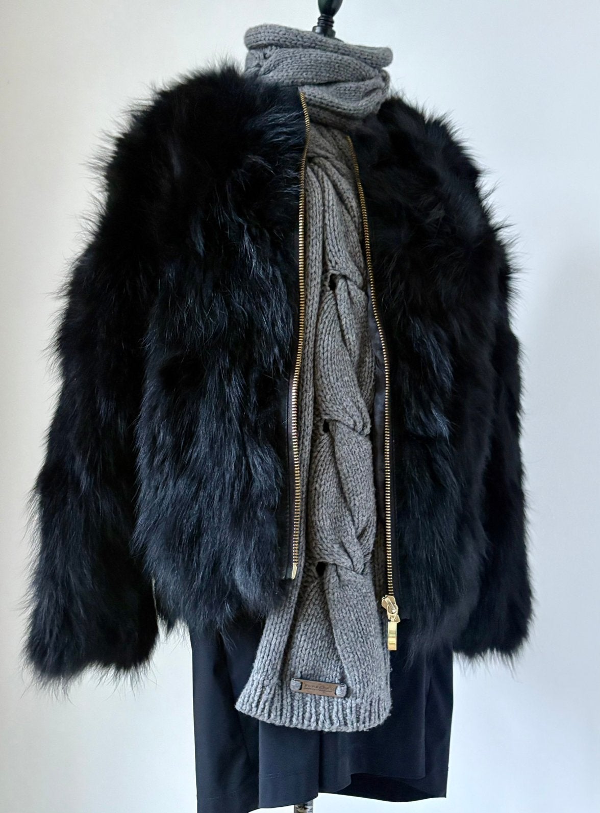 Kopenhagen by Anderson M38 twv 750,- echte bontjas, lammy, Kleding | Dames, Jassen | Winter, Maat 38/40 (M), Zwart, Ophalen of Verzenden