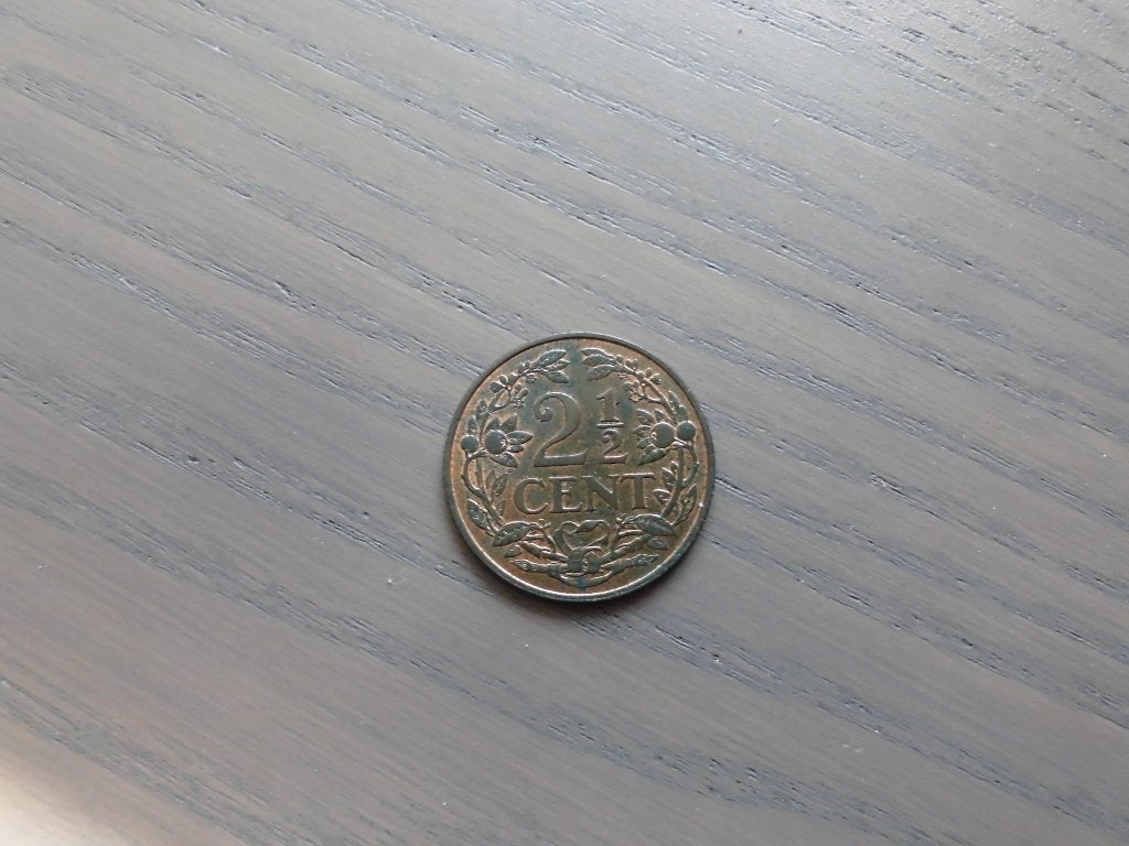 munt 2,5 cent 1941, Ophalen of Verzenden, Koningin Wilhelmina, Overige waardes, Losse munt