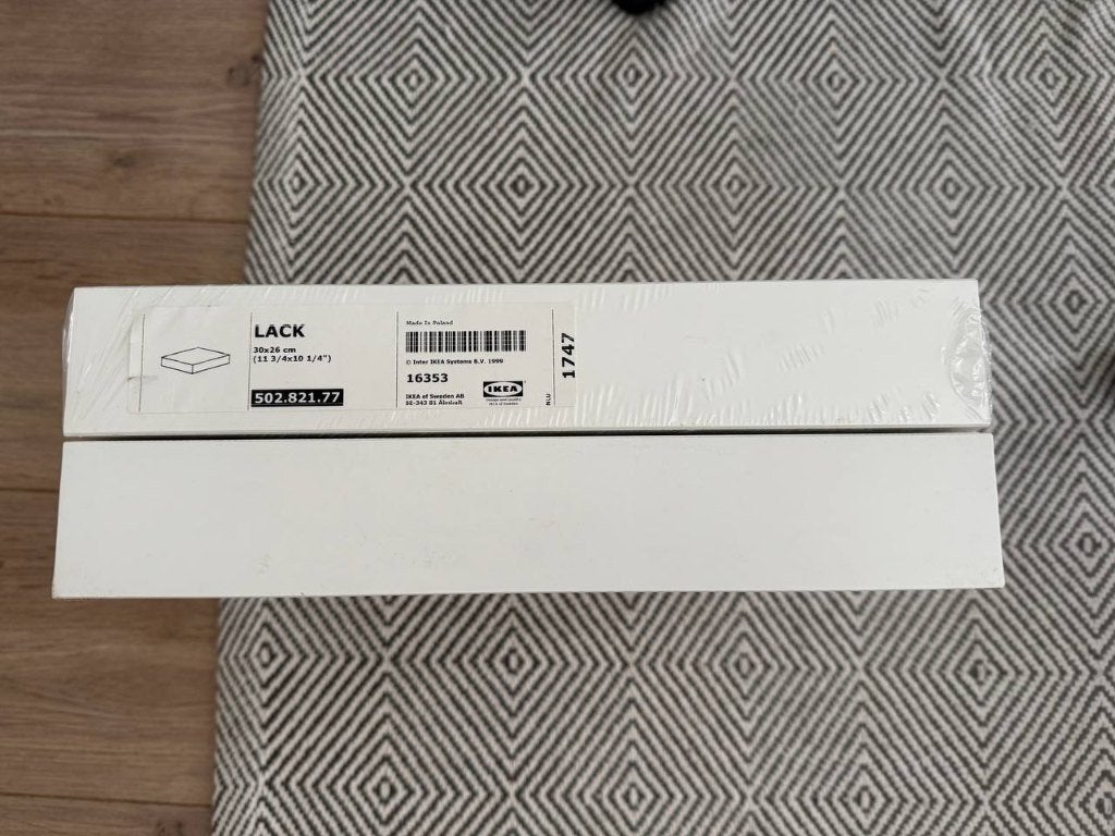 IKEA Lack Witte Wandplanken | 2 stuks, Huis en Inrichting, Ophalen of Verzenden, Gebruikt