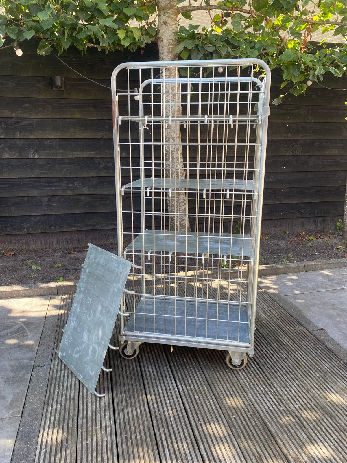 Kar roll-Container, 100 liter of meer, Ophalen, Zo goed als nieuw, Transportkar