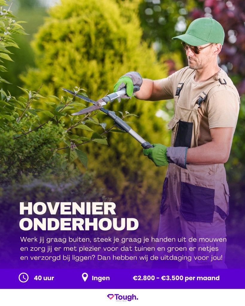 Hovenier Onderhoud, Overige uren, Starter, Overige vormen