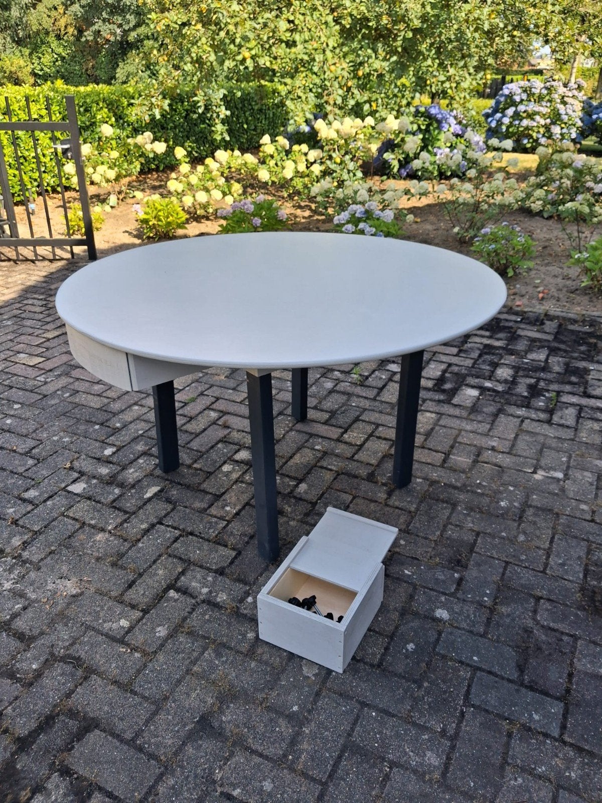 Cateringtafels 5 stuks, Huis en Inrichting, Rond, Ophalen of Verzenden, Zo goed als nieuw, Vijf personen of meer